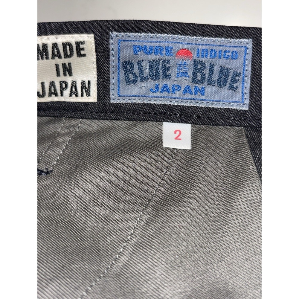 Blue Blue Japan Seilin & Co. 100% Tropical Wool Pleated Drop-Crotch Trousers 2/M - Picture 6 of 9